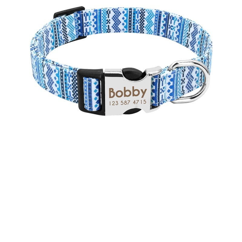 Durable Dog Collar with Identification Tag