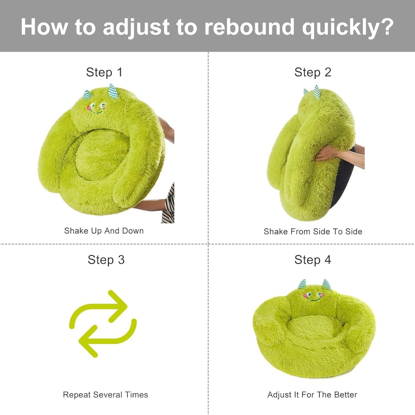 Cozy Round Donut Bed for Cats & Small Dogs