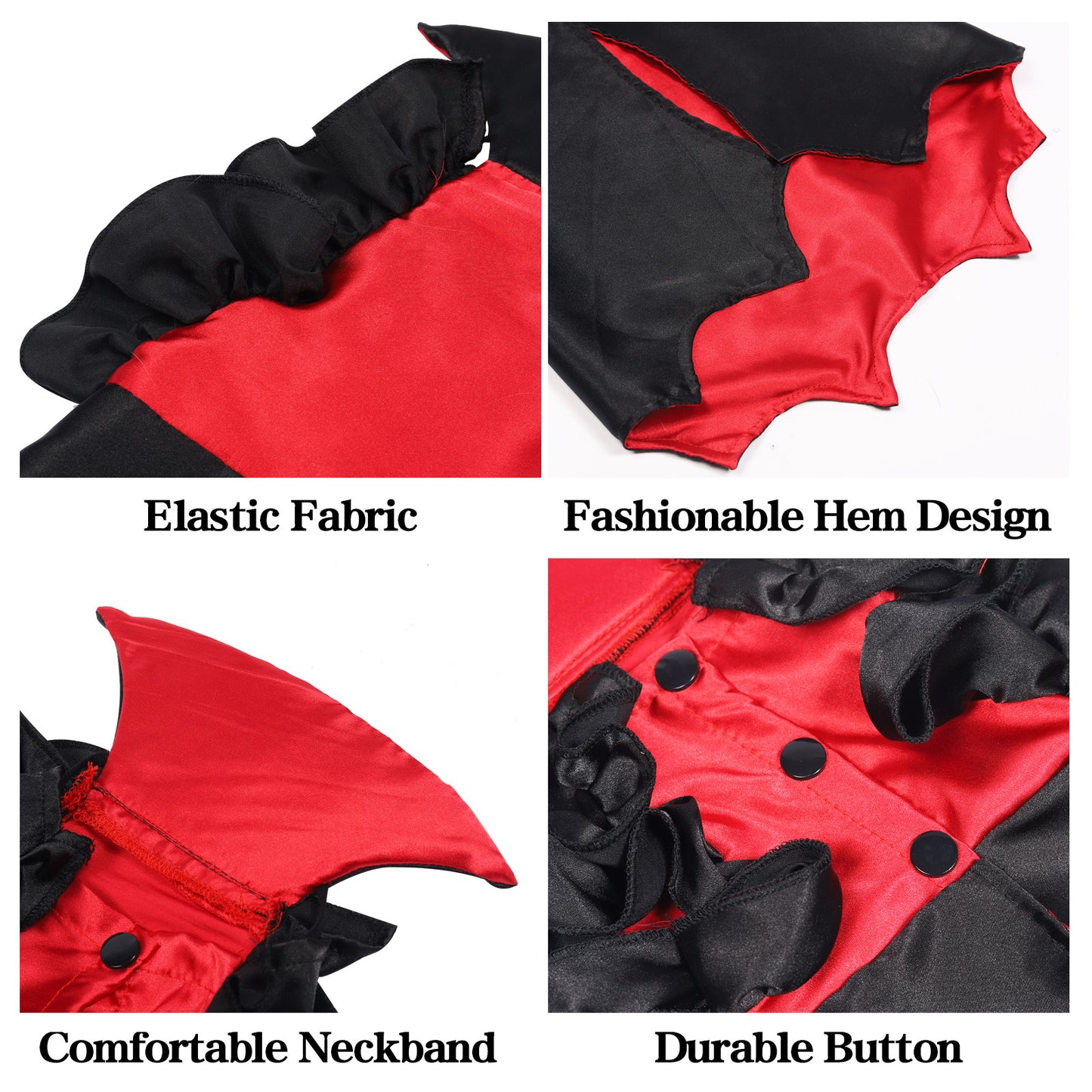 Vampire-Themed Pet Costume for Halloween