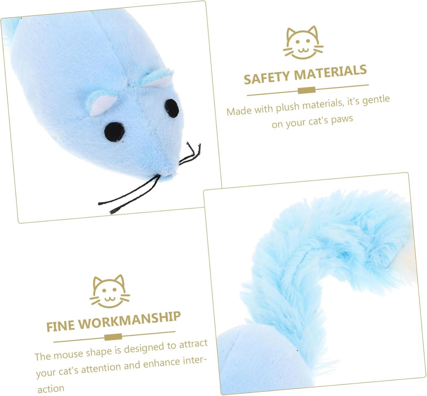 Stuffed Mouse Chew Toy for Cats