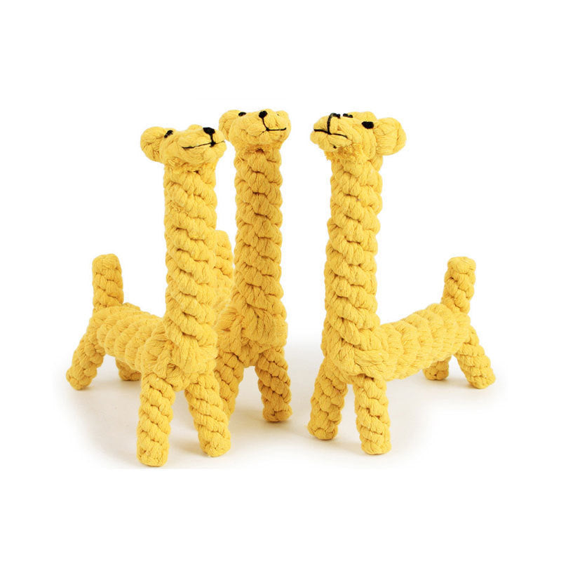 Durable Giraffe Shaped Dog Chew Toy for Dogs