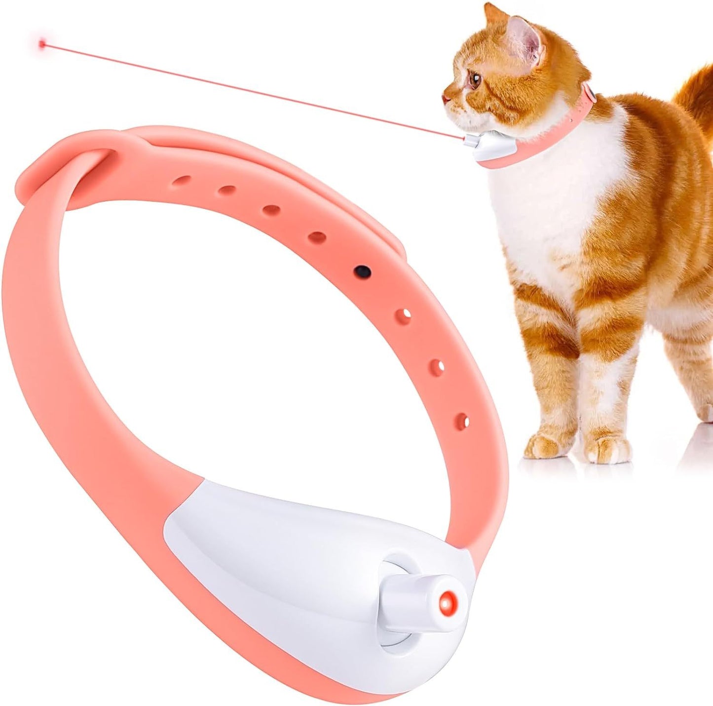 Smart LED Play Collar for Cats, Automatic and Rechargeable
