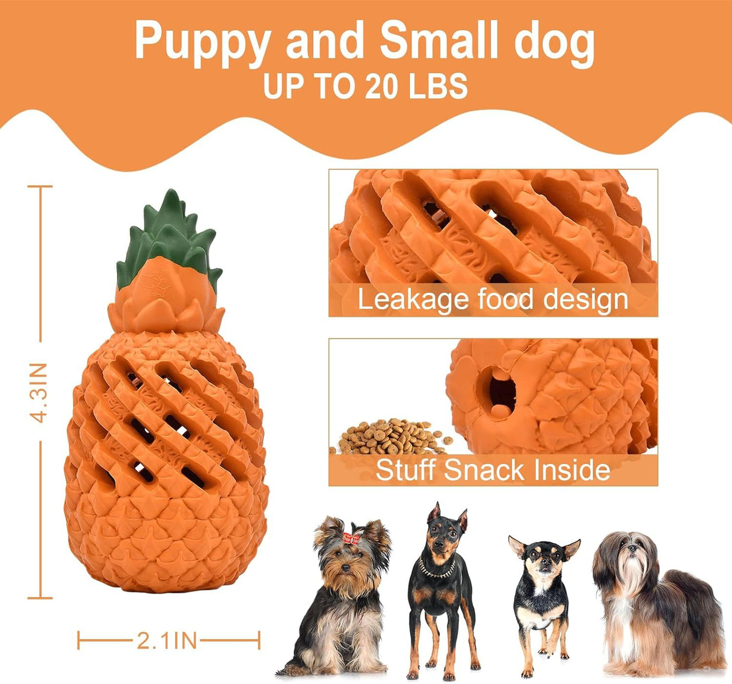 Durable Pineapple Chew Toys for Tough Chewers