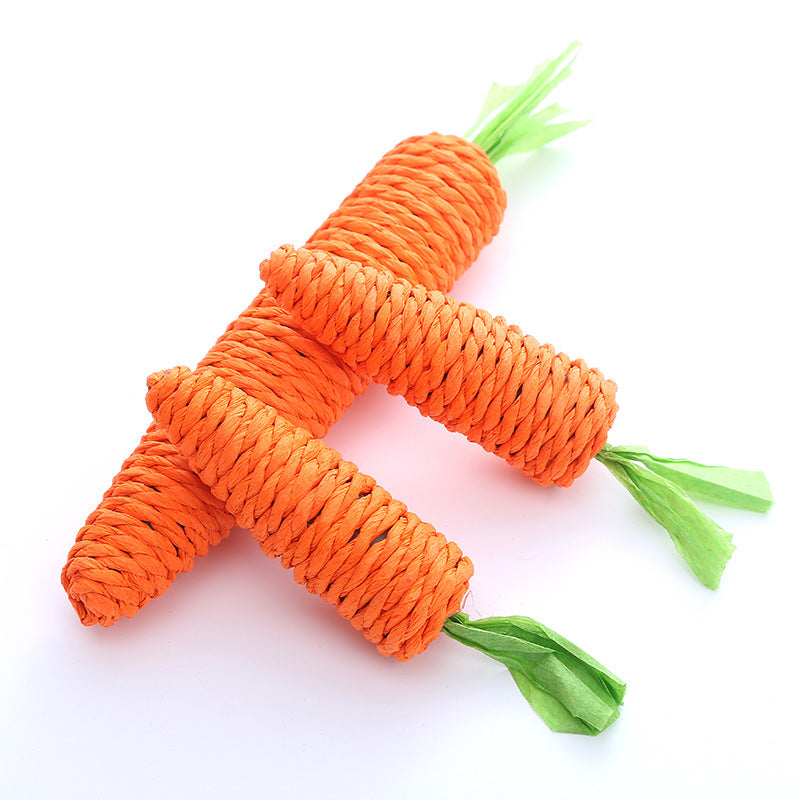 Paper String Decorations Carrot for Pets