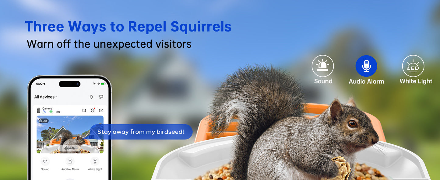 Wi-Fi Enabled Feeder Surveillance Camera