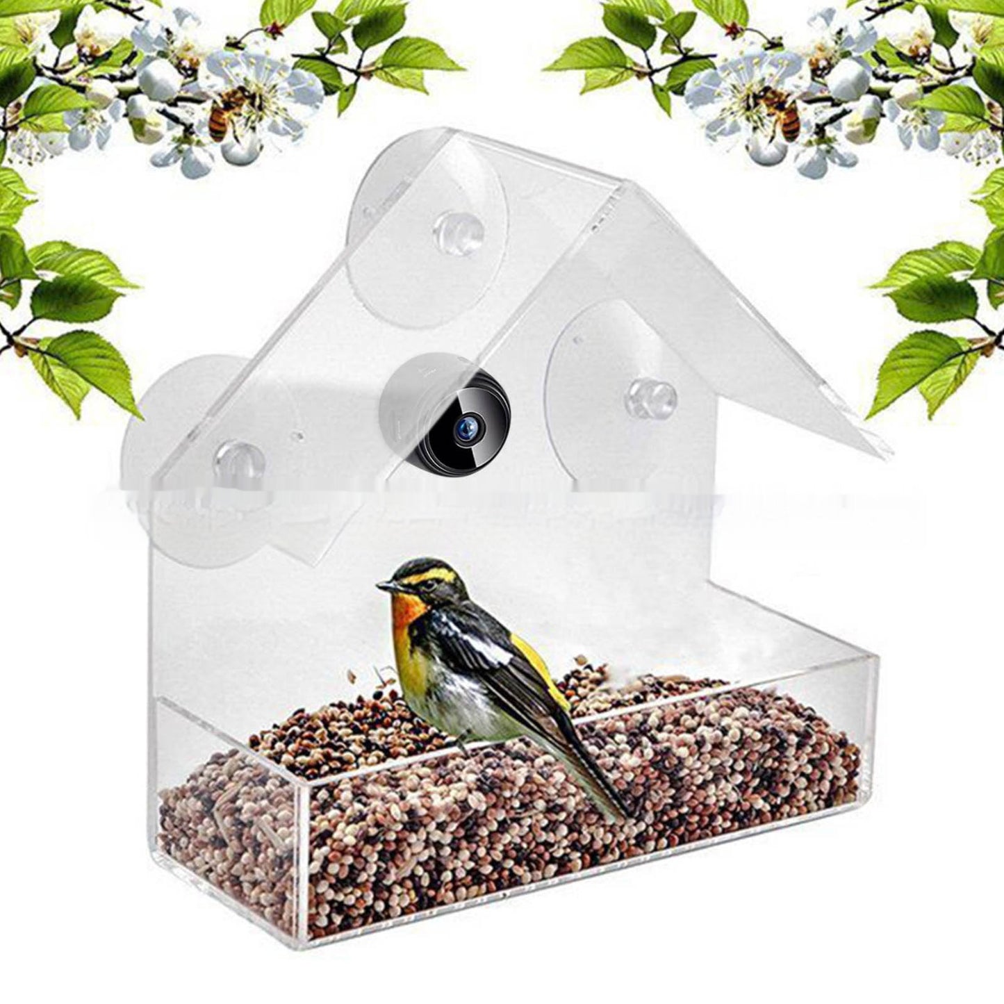 Outdoor Pet Feeder with HD Camera and Real-time Monitoring