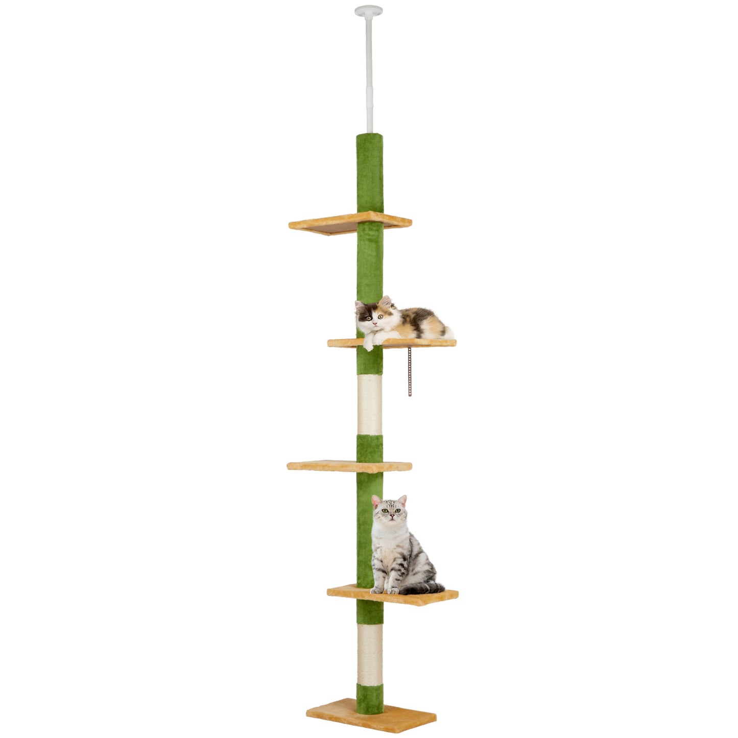 Tall Cat Tree with Multiple Platforms