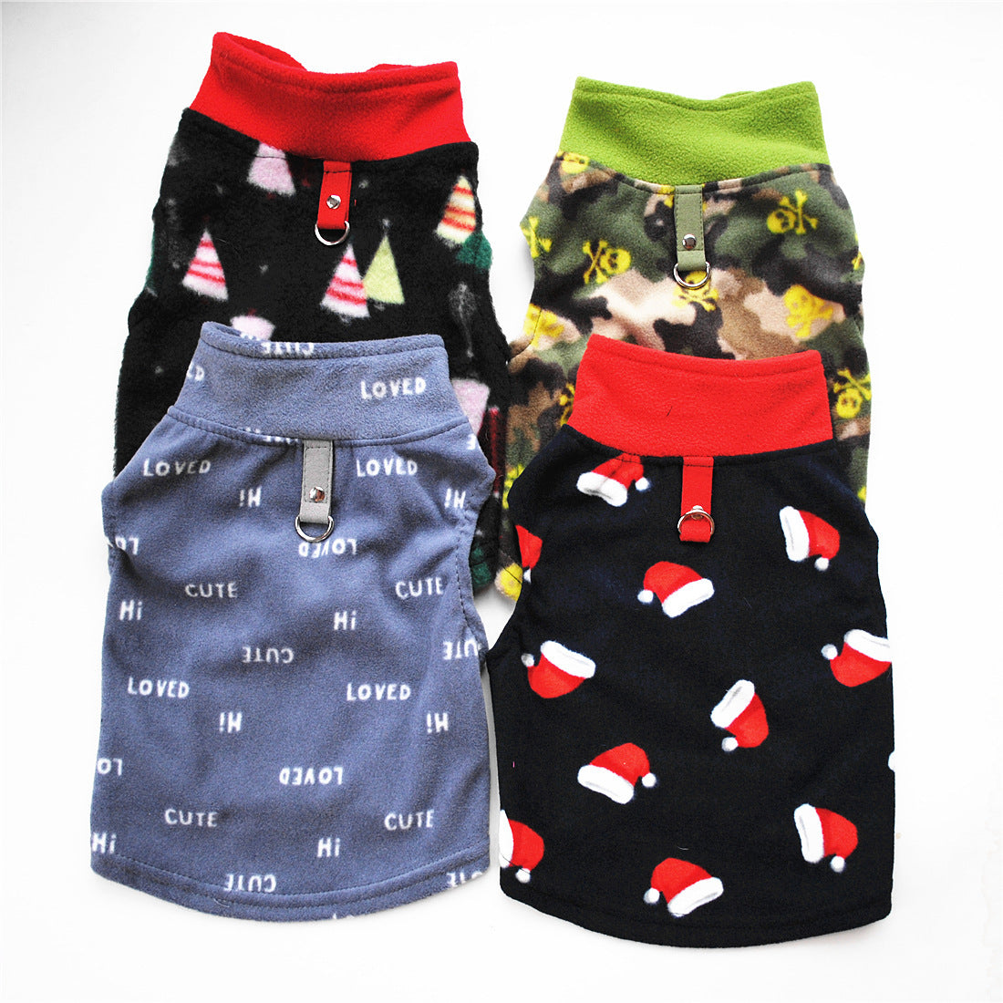 Cozy Fleece Dog Clothes for Fall & Winter