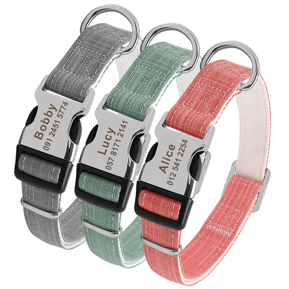 Durable Dog Collar with Identification Tag