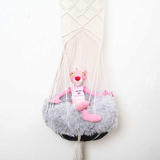 Handcrafted Macrame Pet Swing