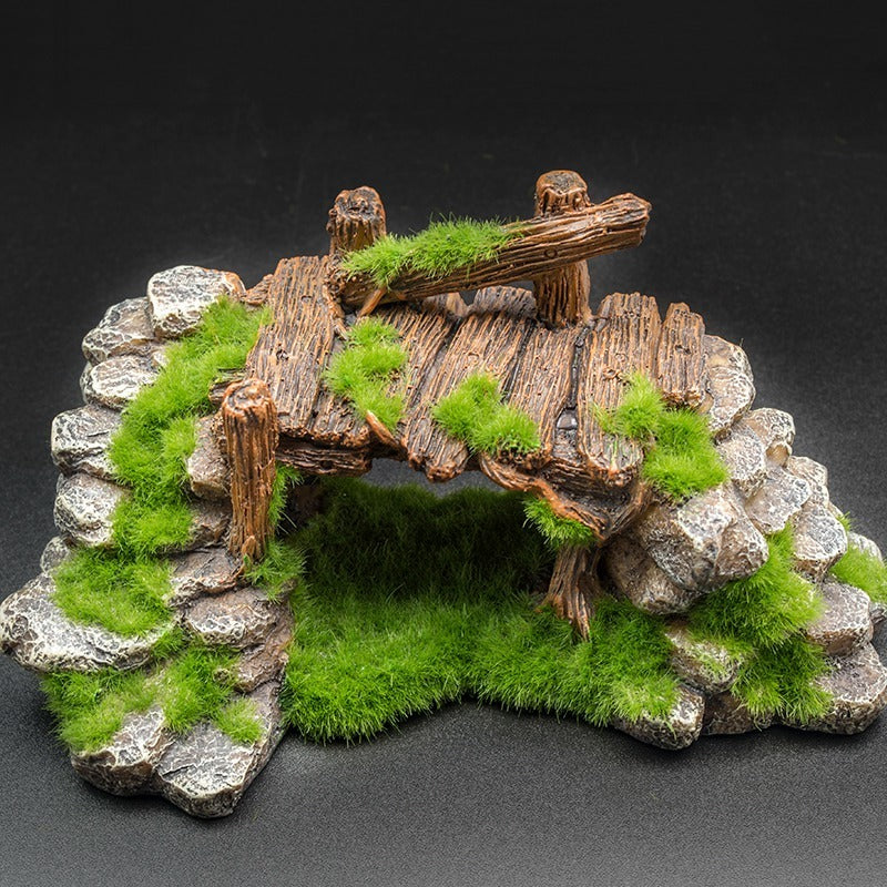 Resin Landscape Stone Aquarium Decoration