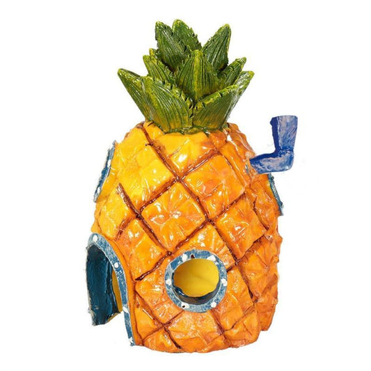 Tropical Pineapple Fish Tank Decoration