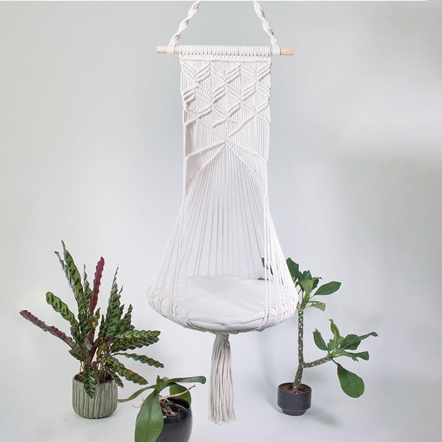 Handcrafted Macrame Pet Swing