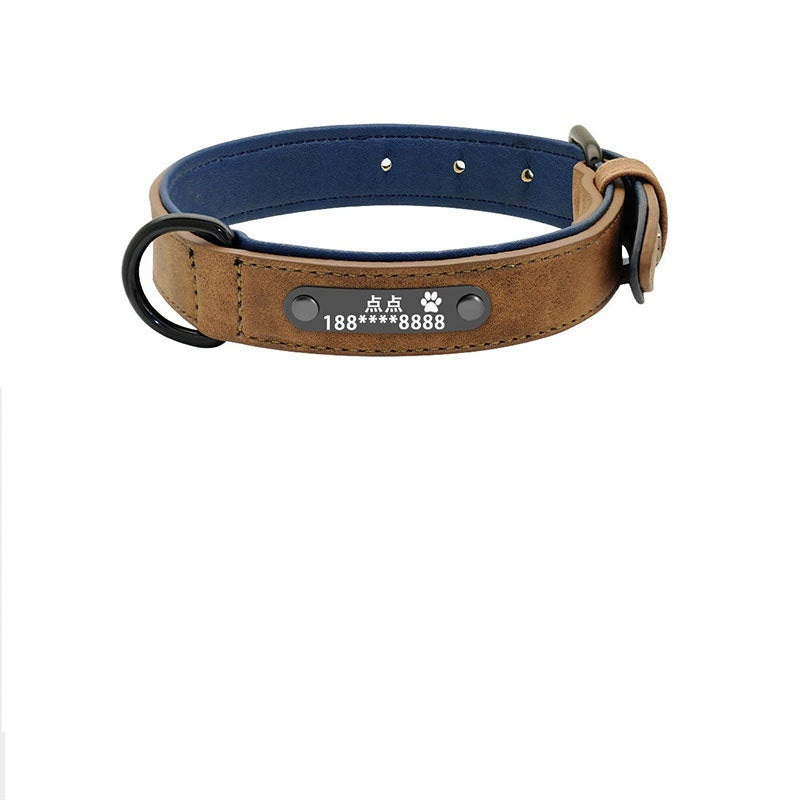 Personalized Anti-Lost Dog Collar with Engraved Lettering