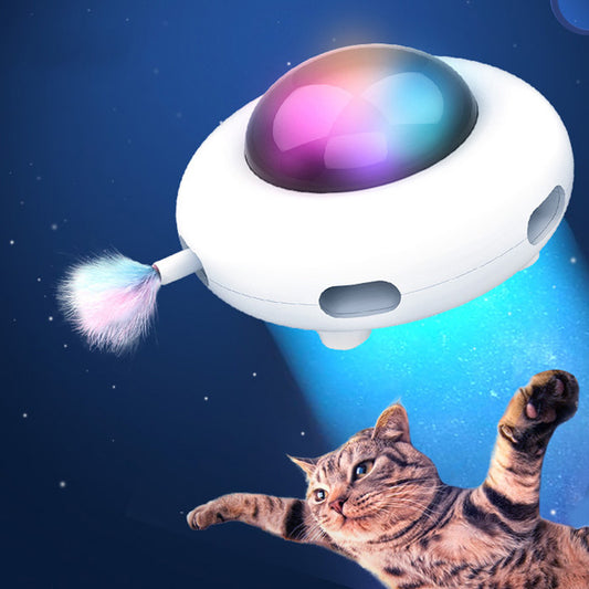 Cat Toy Gravity UFO Smart Teaser Electric Flying Sucer