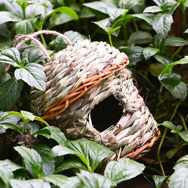 Handcrafted Straw Bird Nest