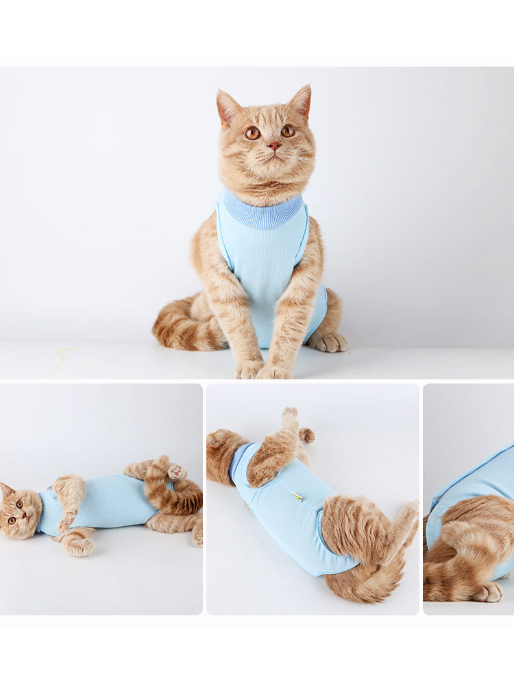 Anti-Lick and Anti-Bite Healing Clothes for Cats