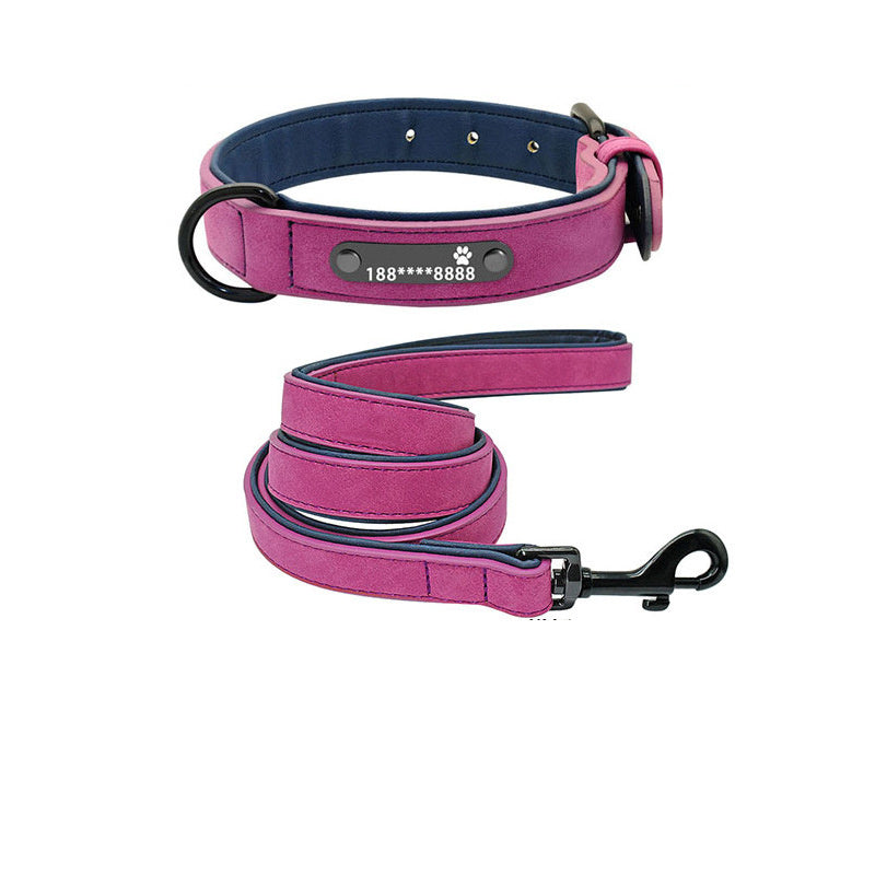 Personalized Anti-Lost Dog Collar with Engraved Lettering