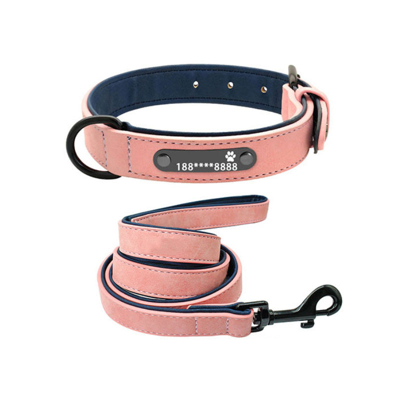 Personalized Anti-Lost Dog Collar with Engraved Lettering