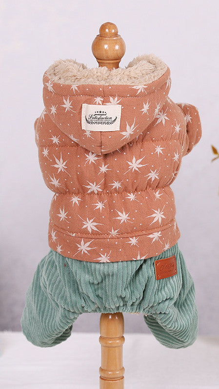 Dog Clothes Cute Padded Four-Legged Clothes For Small Dogs