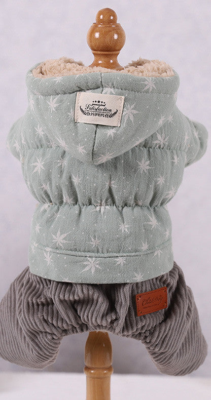 Dog Clothes Cute Padded Four-Legged Clothes For Small Dogs
