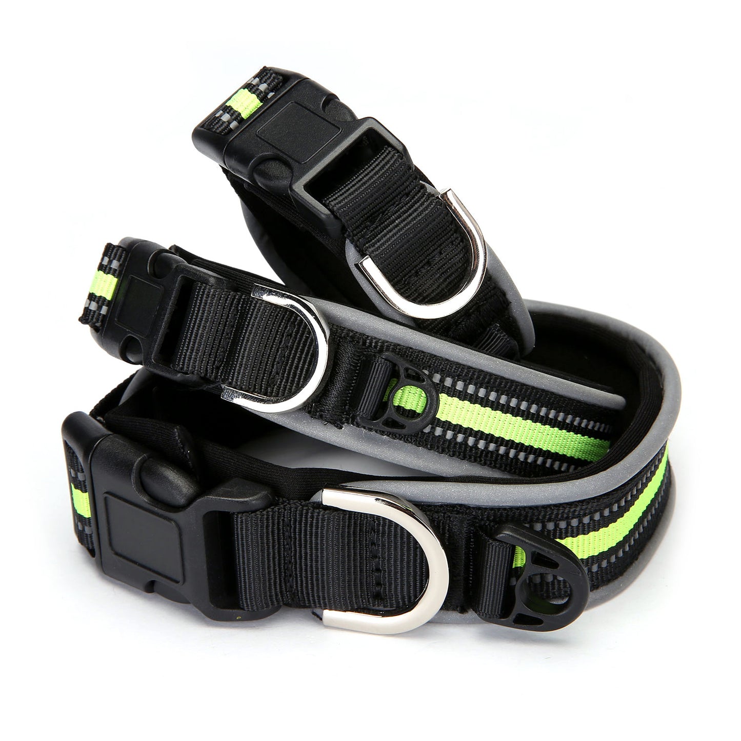 Thick Neoprene Pet Collar with Velcro and Luminous Features