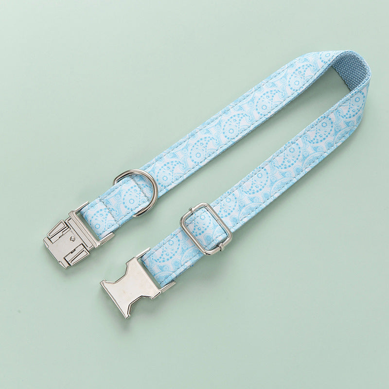 Zinc Alloy Buckle Lettering Dog Collar