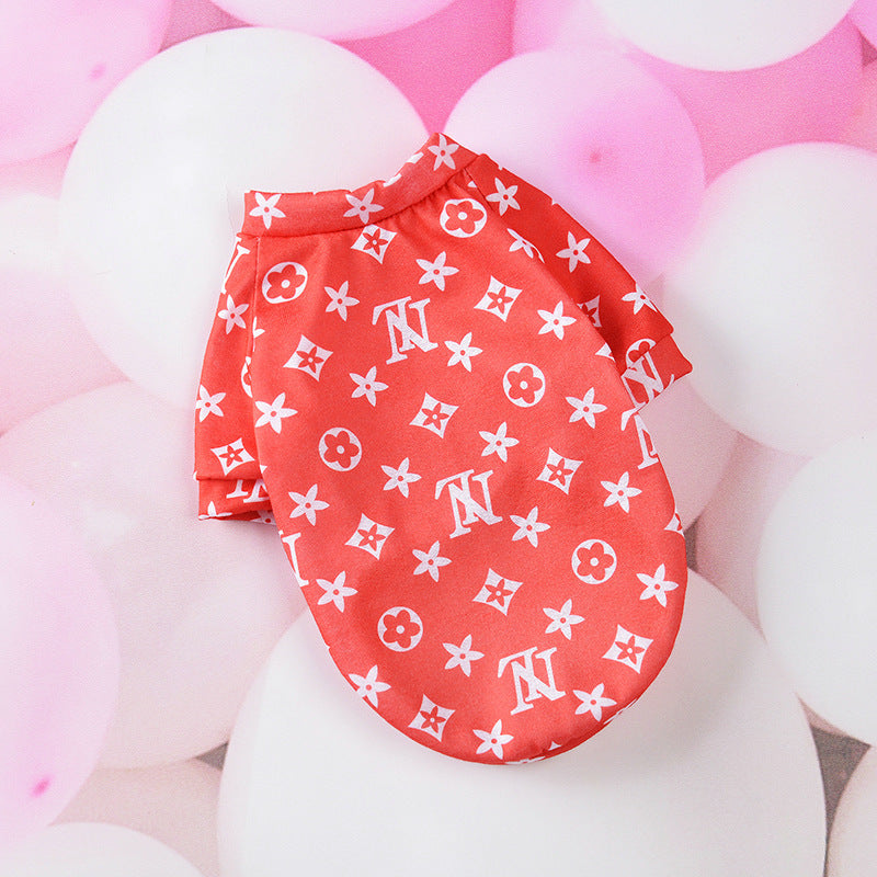 Cartoon-Themed Pet Clothes for Small Dogs in Spring & Autumn