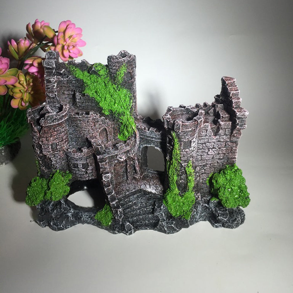 Aquarium Resin Castle Ornament
