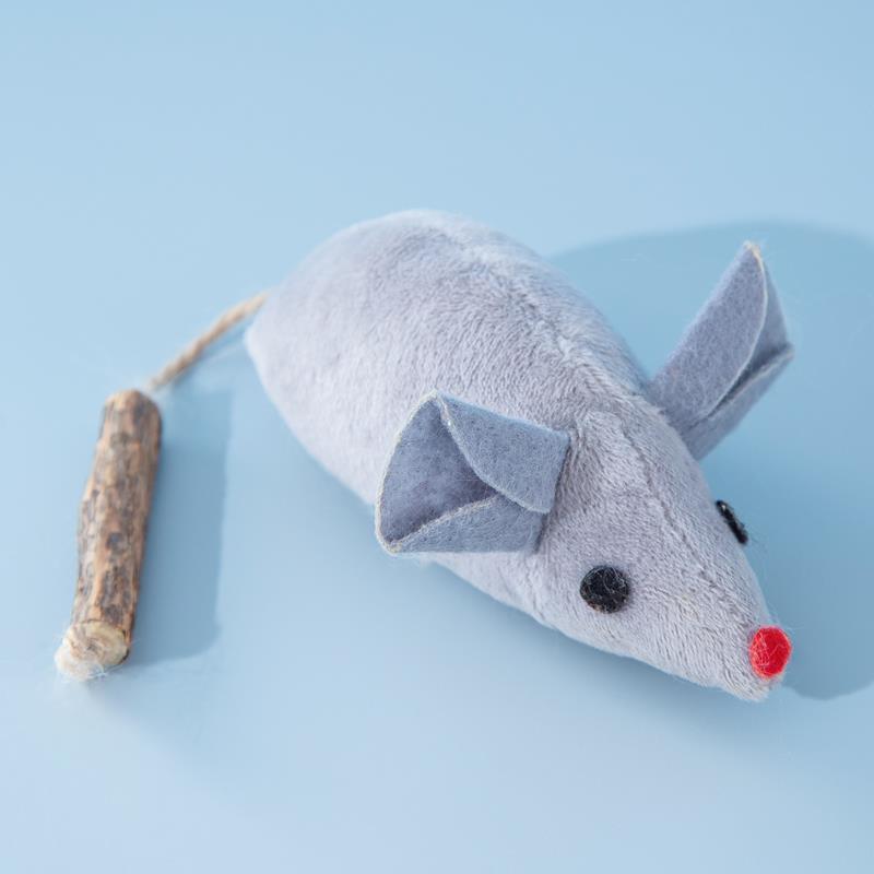 Squeaking Mice Cat Toys with Catnip and Silvervine for Cats