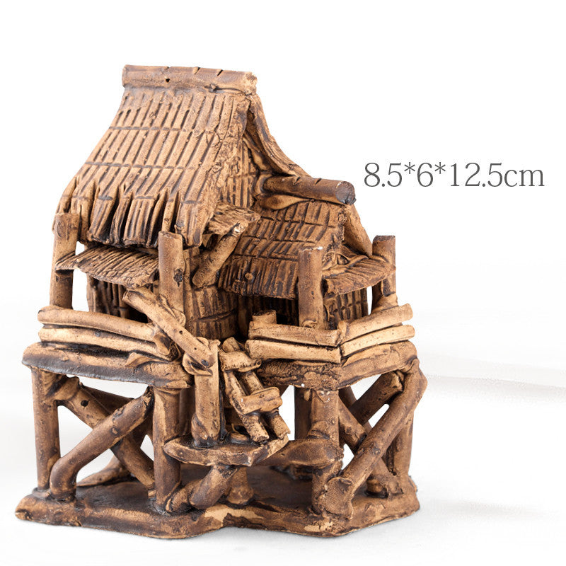 Porcelain Houses Ancient Aquarium Aquarium Landscape Decoration