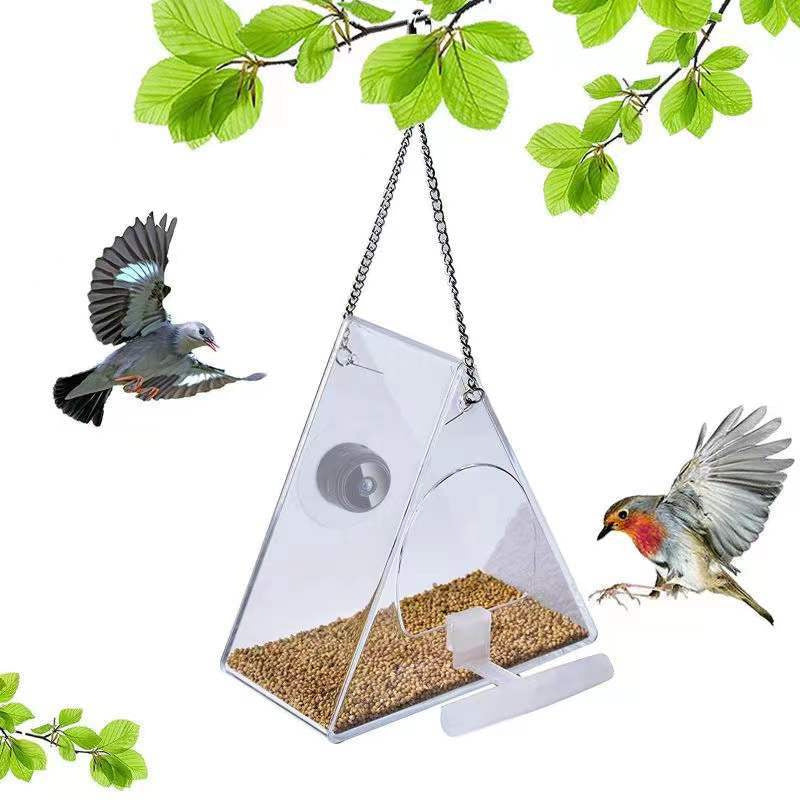 Outdoor Pet Feeder with HD Camera and Real-time Monitoring