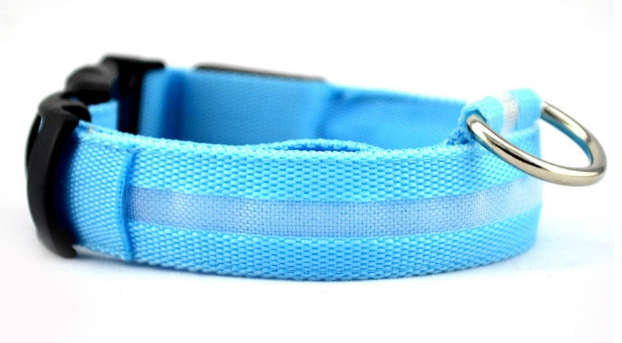 LED Pet Collar with Nylon Leash
