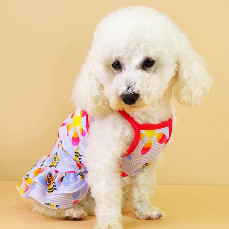 Pet Dress with Streamer Skirt and Princess Flair