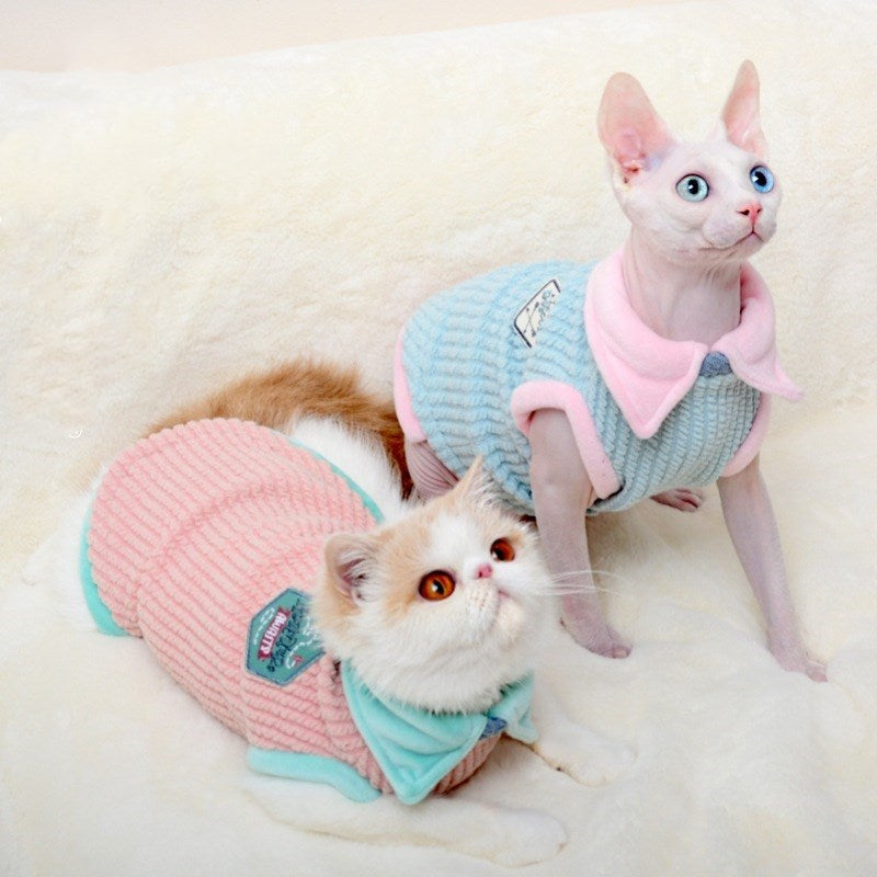 Autumn and Winter Pet Clothes for Hairless Cats