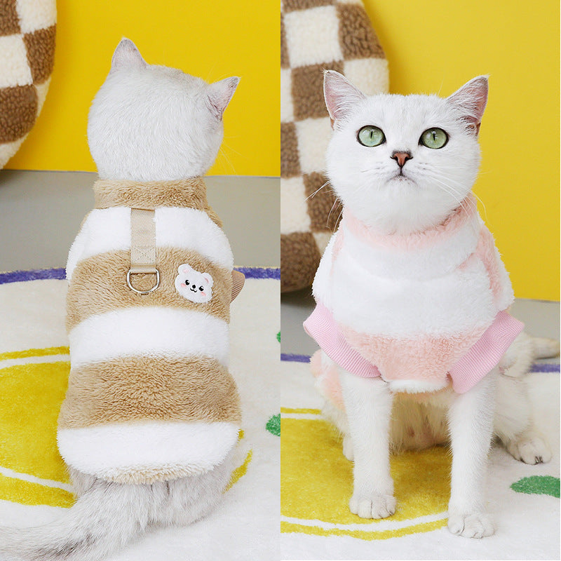 Cozy Fleece Sweatshirt for Cats