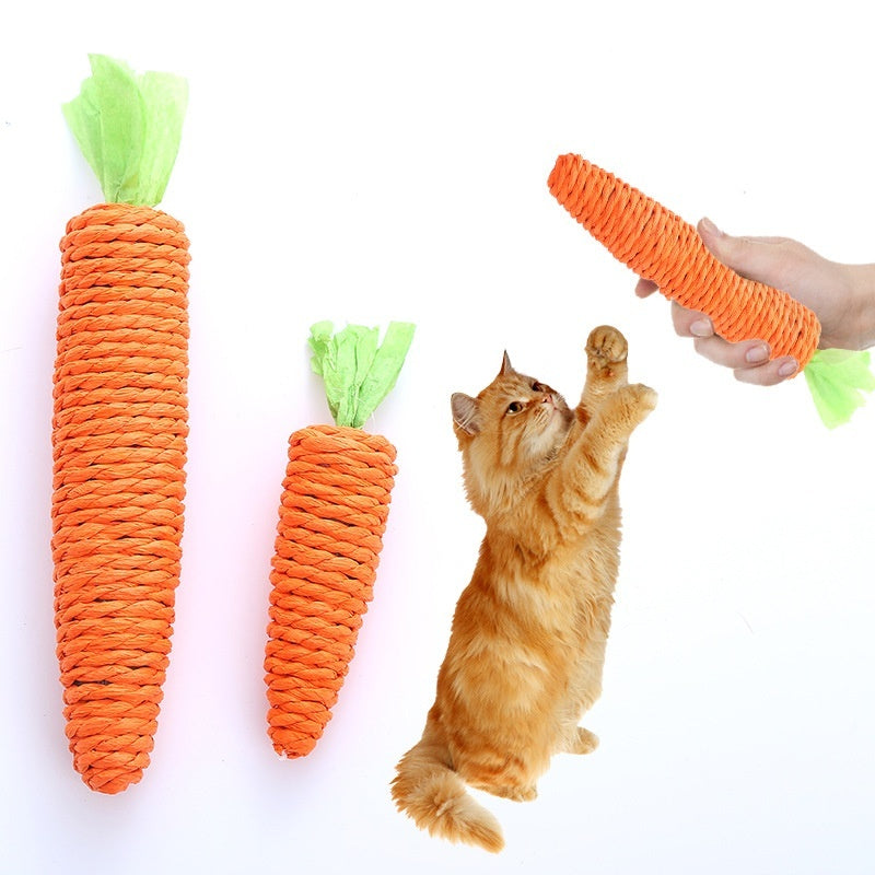 Paper String Decorations Carrot for Pets