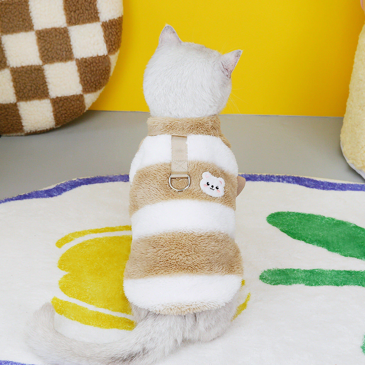 Cozy Fleece Sweatshirt for Cats