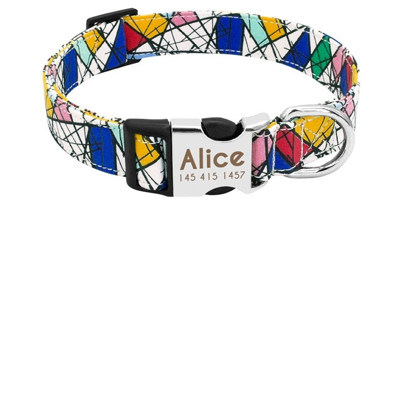 Durable Dog Collar with Identification Tag