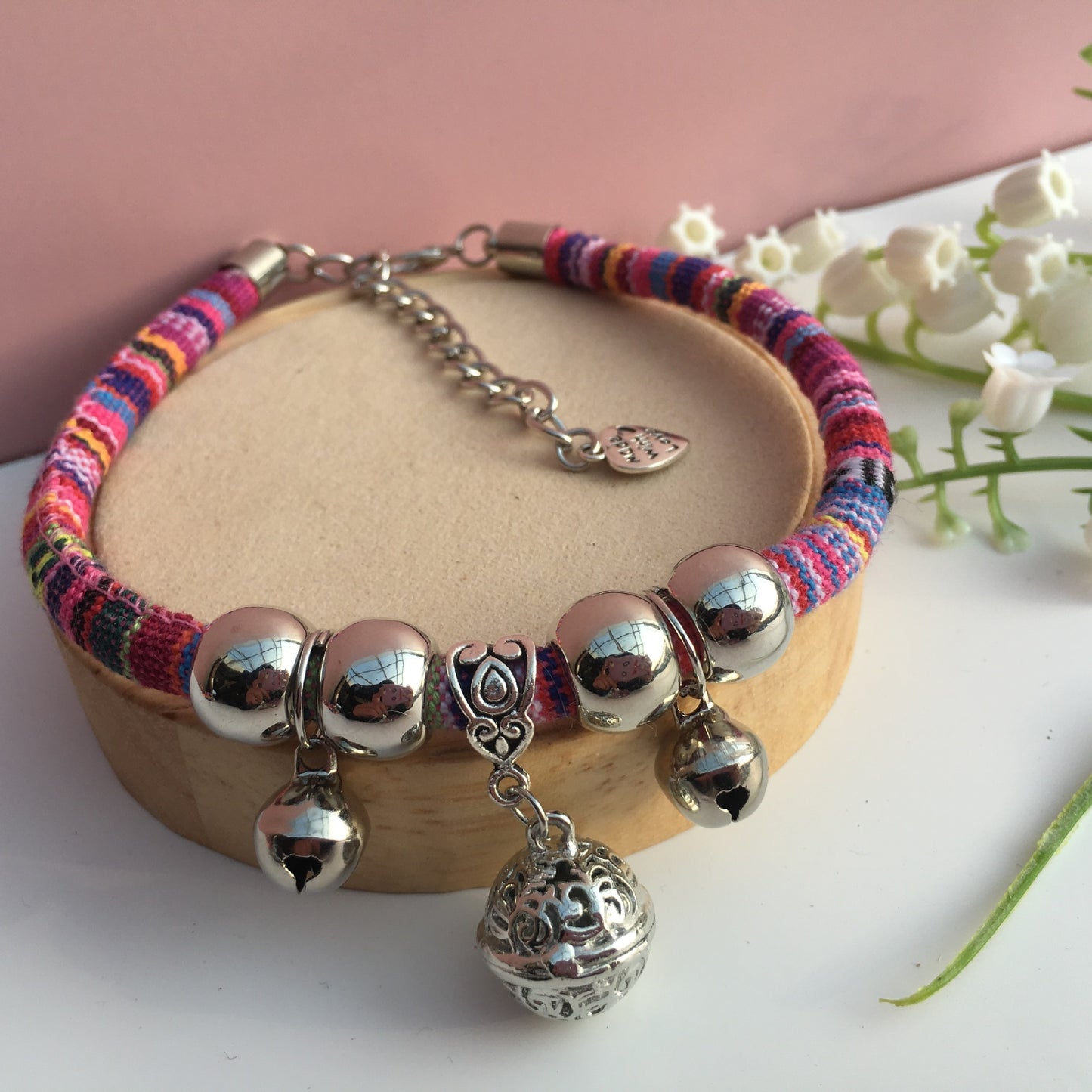 Adjustable Dog Collar with Bell for Awareness