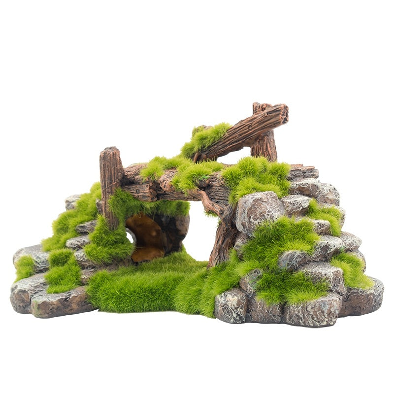 Resin Landscape Stone Aquarium Decoration