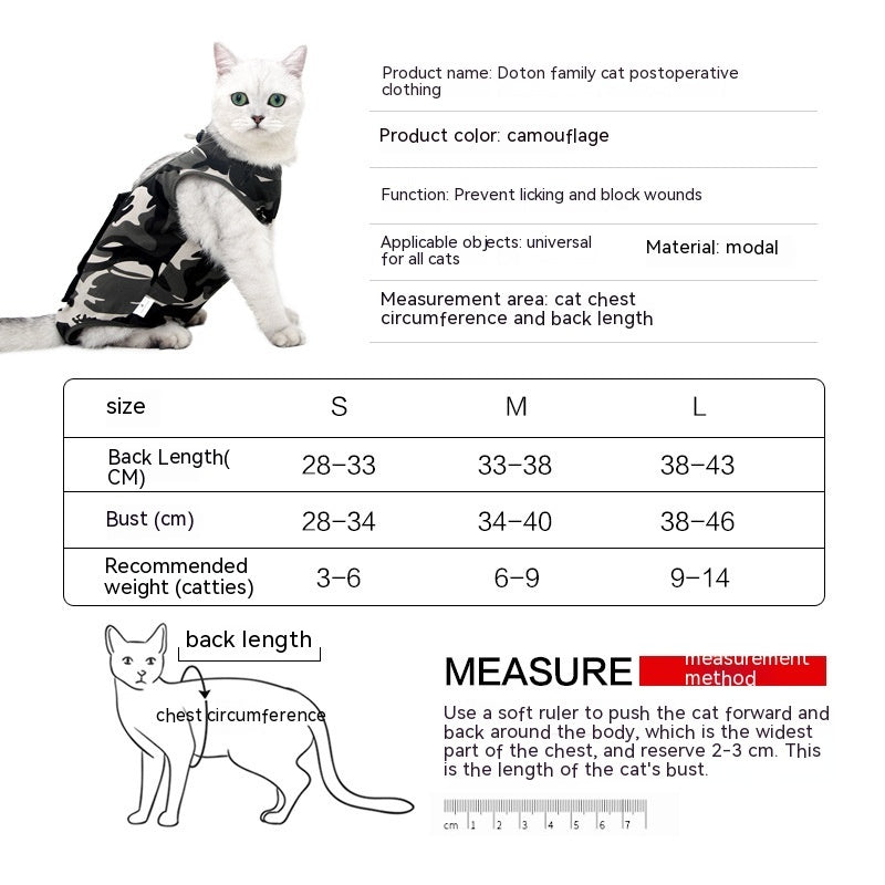 Recovery Attire for Cats After Surgery