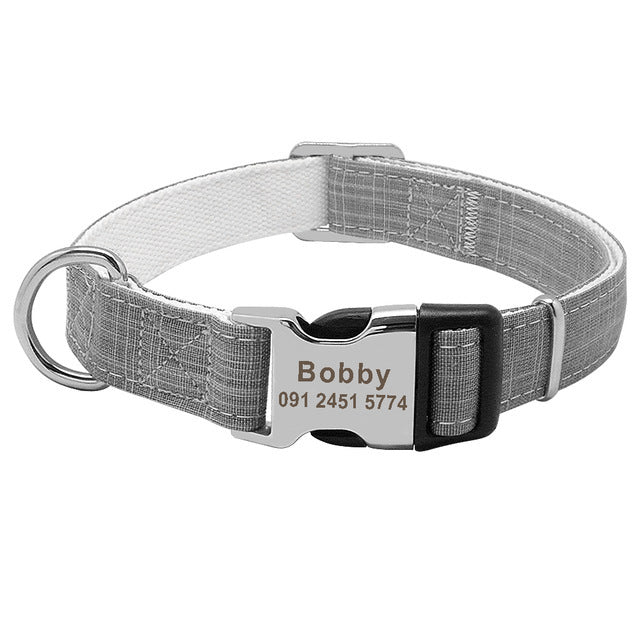 Durable Dog Collar with Identification Tag