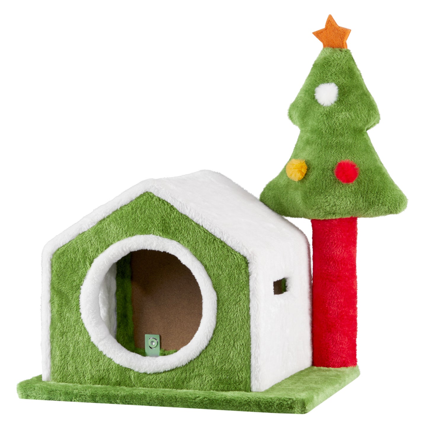 Christmas-Themed Feline Climbing House For Cats