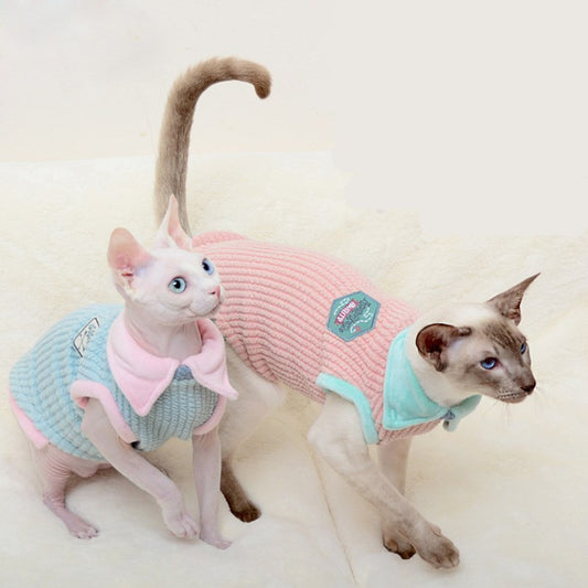 Autumn and Winter Pet Clothes for Hairless Cats