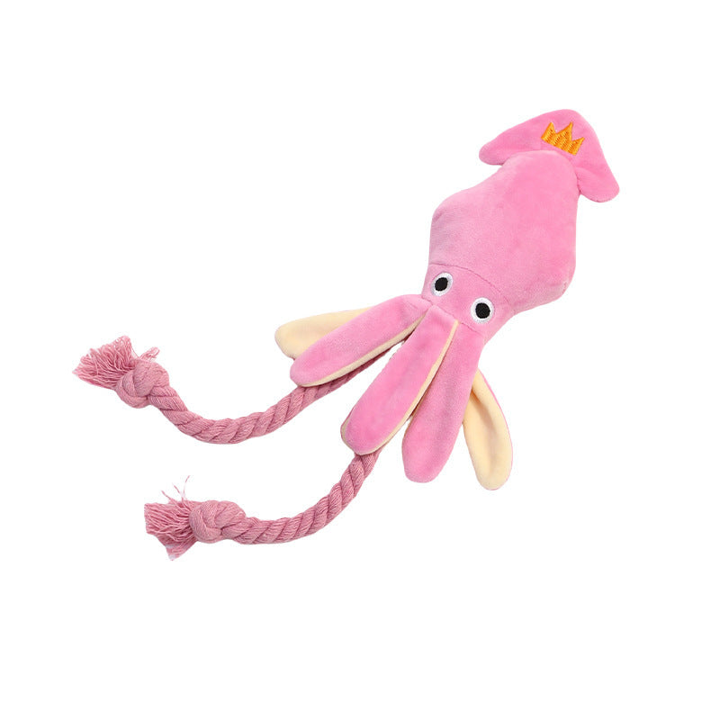 Cute Squid Plush Toy For Dogs
