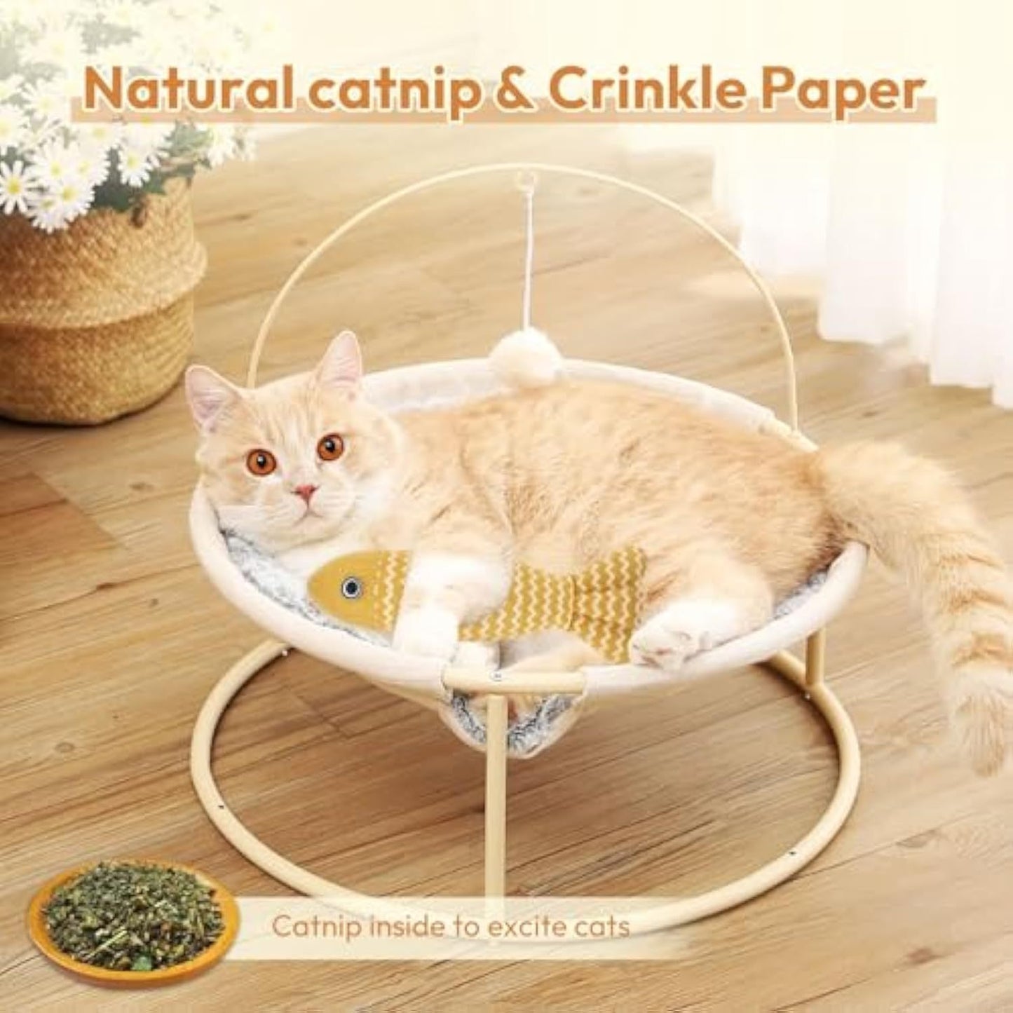 3 Catnip-Infused Fish Toys for Self-Play and Exercise