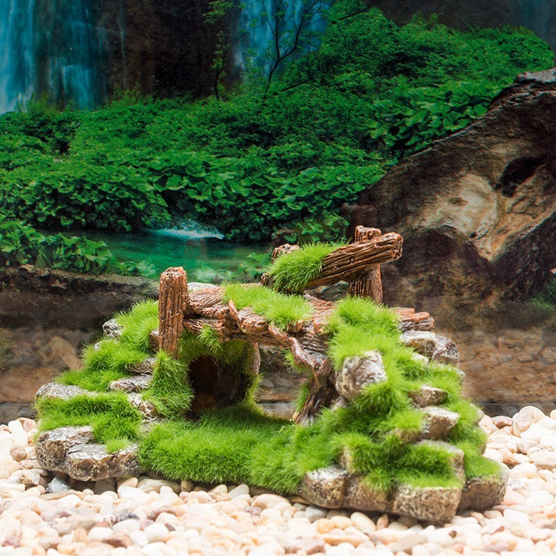 Resin Landscape Stone Aquarium Decoration