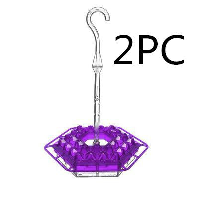 Red Hexagonal Hummingbird Nectar Feeder