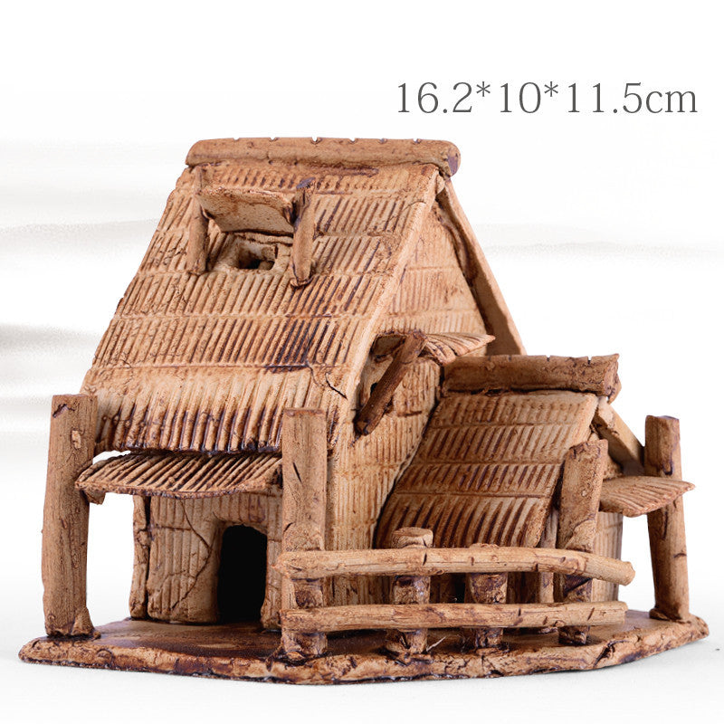 Porcelain Houses Ancient Aquarium Aquarium Landscape Decoration